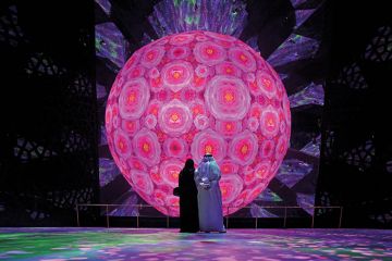 Display at the Saudi Arabia pavilion