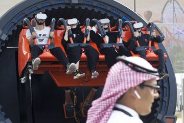 Simulated rollercoaster