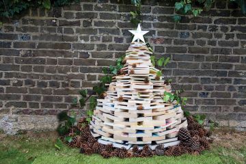 Christmas tree of books