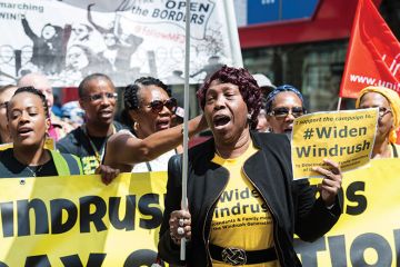 Windrush Day demonstration, 22 June, 2019 in London, UK