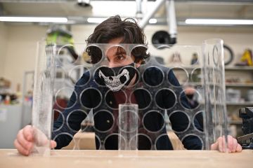 Student wearing mask