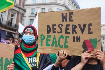 Afghanistan protest in London