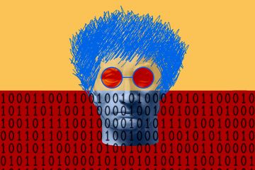 Face of a classical statue with scribbled hair and glasses added, rising out of binary code. To illustrate how the punk attitude of art schools can help the UK rise above AI blandness. Face of a classical statue with scribbled hair and glasses added, rising out of binary code. To illustrate how the punk attitude of art schools can help the UK rise above AI blandness.