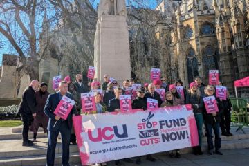 UCU rally at parliament
