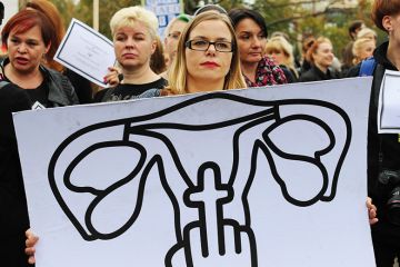 Reproductive rights protester