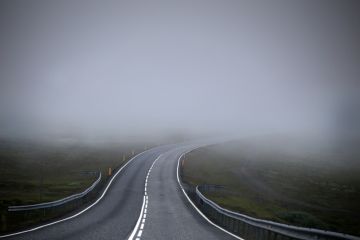 Road in fog