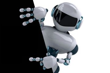 Robot peeking around corner