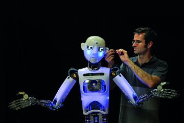Robot and man