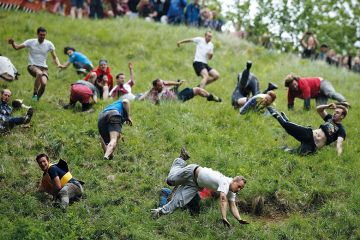 falling down hill