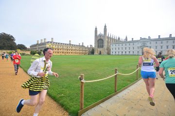 Runners at Cambridge University, illustrating that dozens of academics are chasing each research post at Oxbridge. Runners at Cambridge University, illustrating that dozens of academics are chasing each research post at Oxbridge.