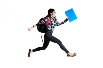 Rushing student