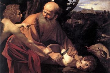 Sacrifice of Isaac, by Caravaggio (1603) Sacrifice of Isaac, by Caravaggio (1603)
