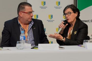 Scott Buchholz and Cathy McGowan