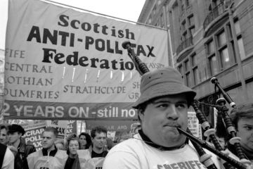 Scottish anti-poll tax demonstration Scottish anti-poll tax demonstration