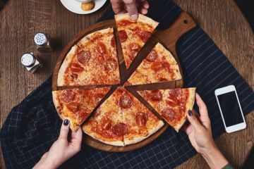Sharing pizza