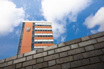 Sheffield, United Kingdom - September 25, 2023 The Hicks Building, The University of Sheffield. The Hicks Building houses the Departments of Physics and Astronomy and the School of Mathematics and Statistics.