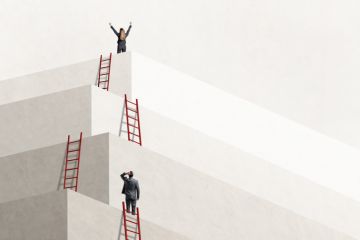 A many-levelled edifice with ladders between levels, illustrating the skills system A many-levelled edifice with ladders between levels, illustrating the skills system