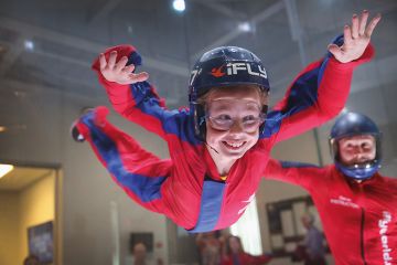 Skydiving simulator