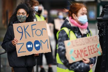 Student protest, Edinburgh 2020