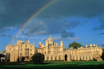 A rainbow over St John's College, Cambridge A rainbow over St John's College, Cambridge