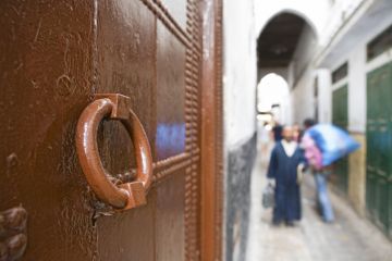 Streets of the medieval medina of Tetouan, north Morocco
