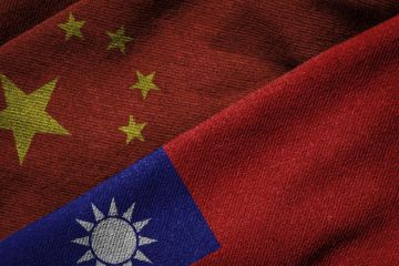 Taiwan and Chinese flag
