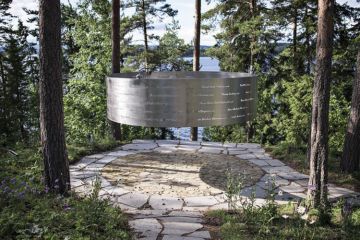 The Clearing memorial, 3RW, Utøya, Norway The Clearing memorial, 3RW, Utøya, Norway