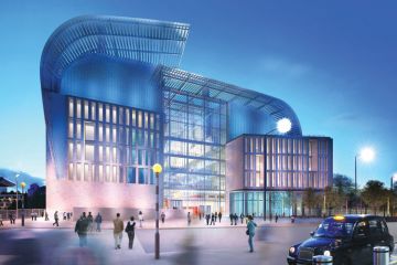 The Francis Crick Institute building, concept illustration The Francis Crick Institute building, concept illustration
