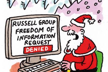 The week in higher education cartoon (17 December 2015) The week in higher education cartoon (17 December 2015)