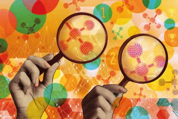 Peer review science illustration