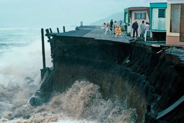 eroding coastline