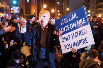 Trump protester