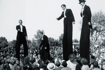 People on stilts