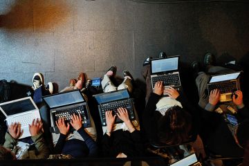 People using laptops