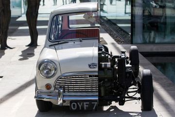 Cross section of Mini car