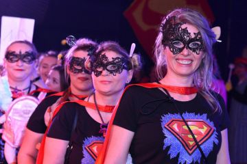 The Salzkammergut is one of the strongholds of carnival - there is still a good party here (Gmunden district, Upper Austria, Austria)