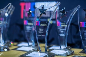 THE Leadership and Management Awards 2015 trophies THE Leadership and Management Awards 2015 trophies