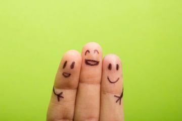 Three fingers which are happy to be friends Three fingers which are happy to be friends