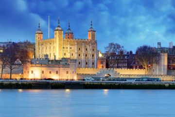 Tower of London at night, UK Tower of London at night, UK
