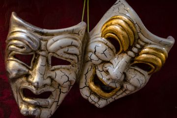 Tragedy and comedy masks