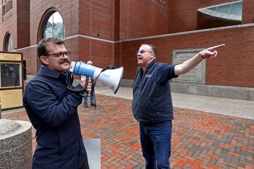 Campus protest against the detention of Rumeysa Ozturk, a Tufts University PhD student and Fulbright Scholar from Turkey, who was arrested by ICE agents in March 2025 Campus protest against the detention of Rumeysa Ozturk, a Tufts University PhD student and Fulbright Scholar from Turkey, who was arrested by ICE agents in March 2025