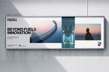 An example of the University of Warwick's "Beyond" branding.