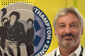 Nick Petford in rock band and today montage