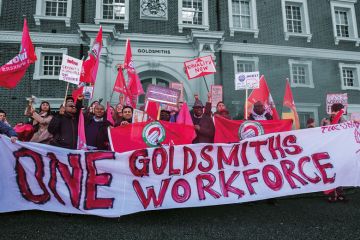 Security Officers at Goldsmiths, part of the University of London, in South London are campaigning for their jobs to be brought in-house'  to illustrate Being measured and judged alongside friends and colleagues was too much