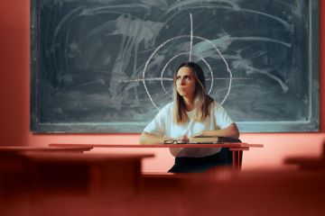 Unhappy professor having problems in class to illustrate  Why aren’t we taught how to handle students’ disrespect?