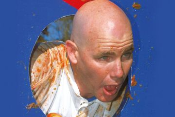   Former AFL footballer Andrew Jarman is pelted with tomatoes by Carlton Football club supporters after losing a bet he had made in the pre season to illustrate ‘Too ugly to teach’: universities ‘must end’ anonymous evaluation