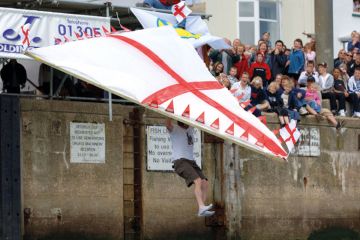 Close-up Of Two Businessman Competing In Arm Wrestling