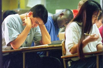Five candidates waiting for job interviews
