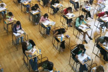 Examination hall in Birmingham Examination hall in Birmingham to illustrate Let students review marked exam scripts, says thinktank