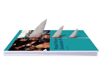 Three knife blades cutting through a book to illustrate MAC, not the knife